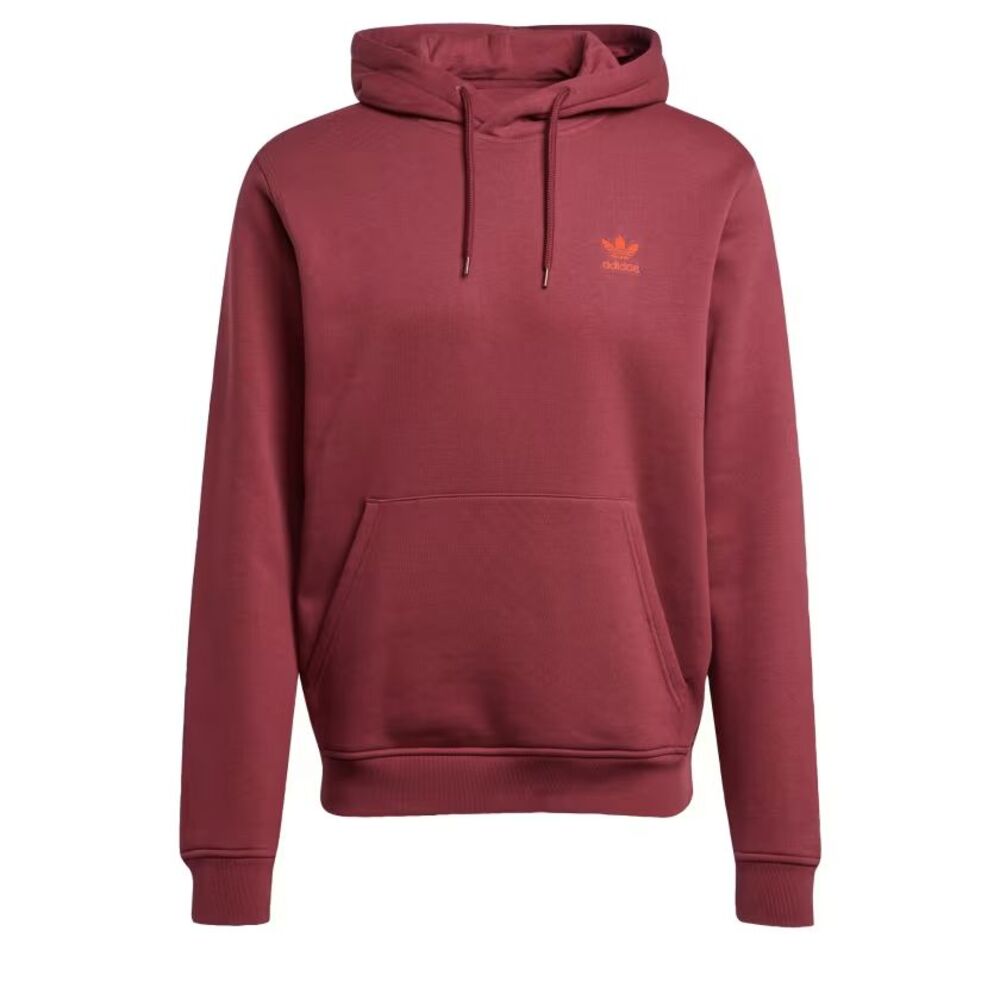 Adidas Men's Trefoil Essentials Hoodie  Shadow Red Size XL NWT $60